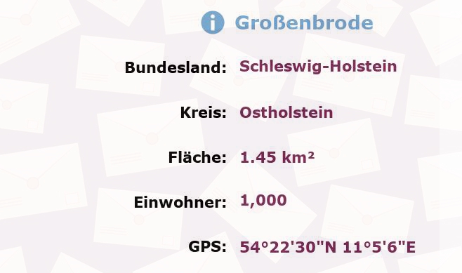 1 Postleitzahl in Großenbrode, Schleswig-Holstein