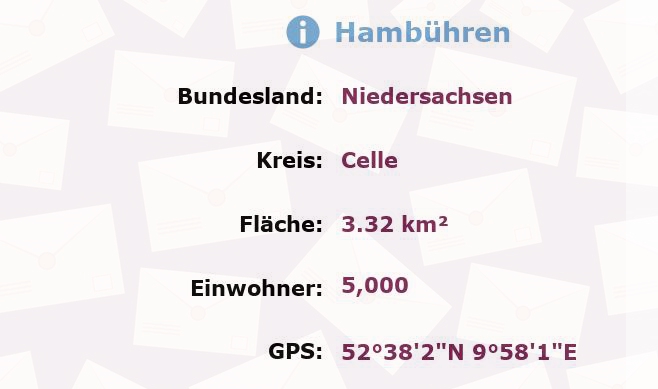 1 Postleitzahl in Hambühren, Niedersachsen