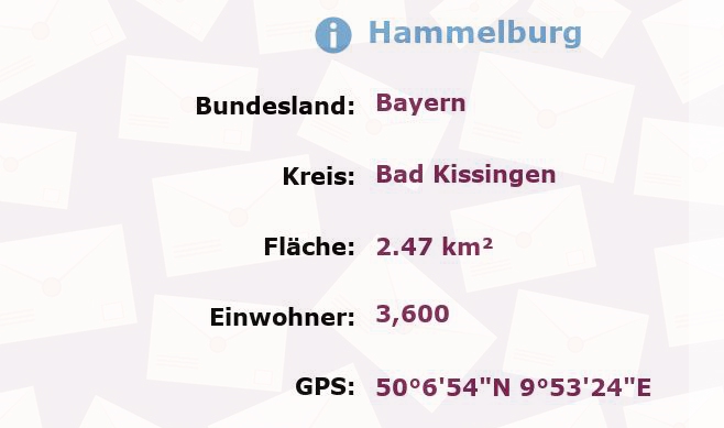 1 Postleitzahl in Hammelburg, Bayern