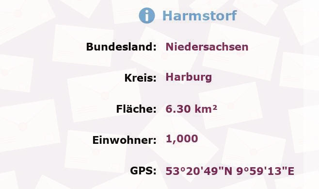 1 Postleitzahl in Harmstorf, Niedersachsen