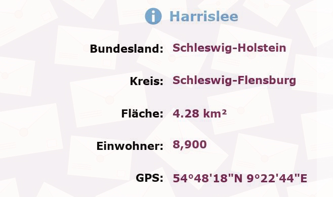 1 Postleitzahl in Harrislee, Schleswig-Holstein