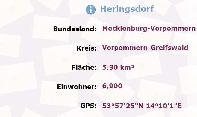 1 Postleitzahl in Heringsdorf, Mecklenburg-Vorpommern