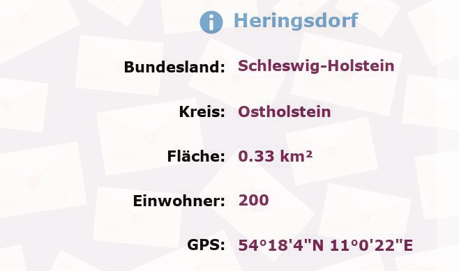 1 Postleitzahl in Heringsdorf, Schleswig-Holstein