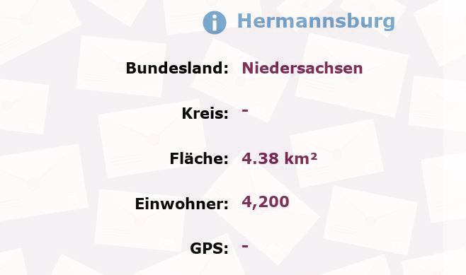 1 Postleitzahl in Hermannsburg, Niedersachsen