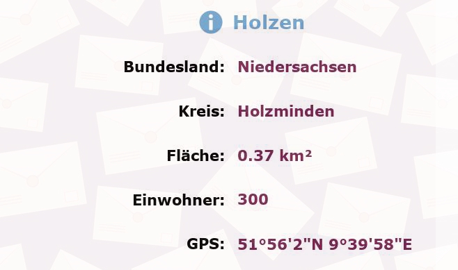 1 Postleitzahl in Holzen, Niedersachsen