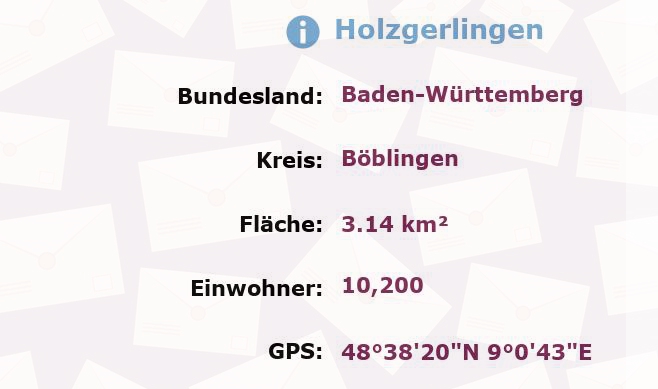 1 Postleitzahl in Holzgerlingen, Baden-Württemberg