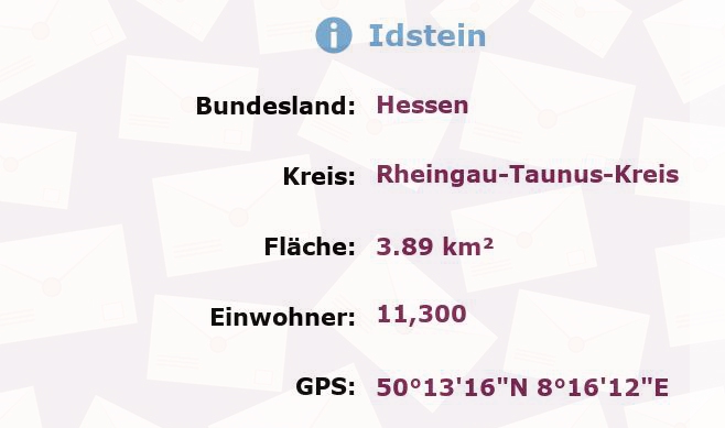 1 Postleitzahl in Idstein, Hessen