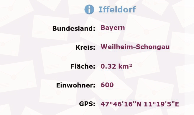 1 Postleitzahl in Iffeldorf, Bayern