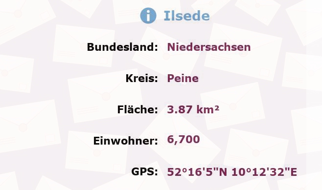 1 Postleitzahl in Ilsede, Niedersachsen