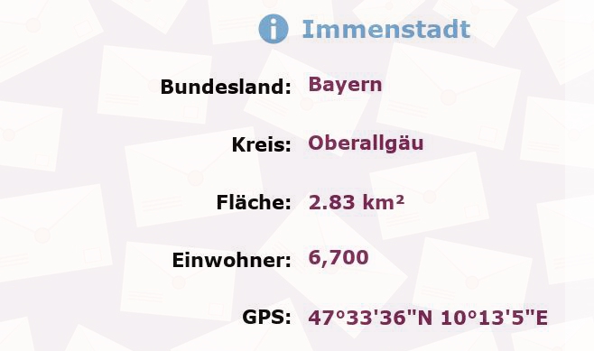 1 Postleitzahl in Immenstadt, Bayern