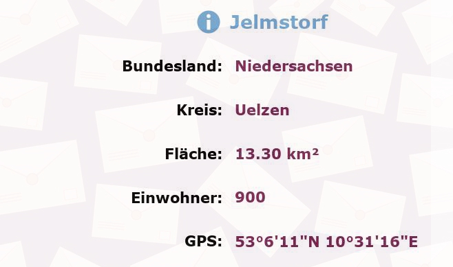 1 Postleitzahl in Jelmstorf, Niedersachsen