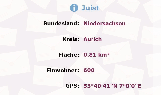 1 Postleitzahl in Juist, Niedersachsen