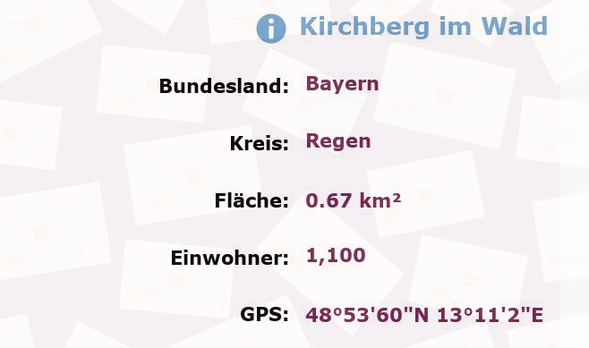 1 Postleitzahl in Kirchberg im Wald, Bayern