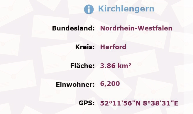 1 Postleitzahl in Kirchlengern, Nordrhein-Westfalen