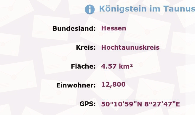 1 Postleitzahl in Königstein im Taunus, Hessen