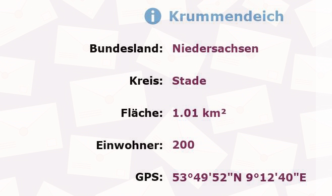 1 Postleitzahl in Krummendeich, Niedersachsen