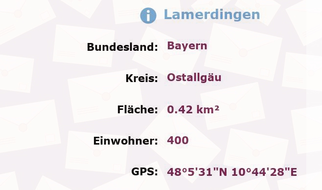 1 Postleitzahl in Lamerdingen, Bayern