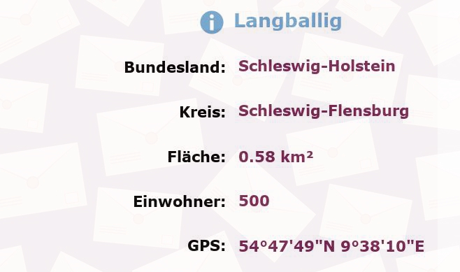 1 Postleitzahl in Langballig, Schleswig-Holstein