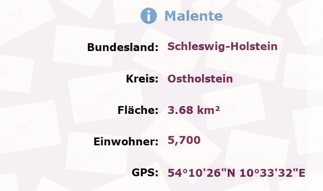 1 Postleitzahl in Malente, Schleswig-Holstein