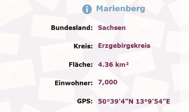 1 Postleitzahl in Marienberg, Sachsen