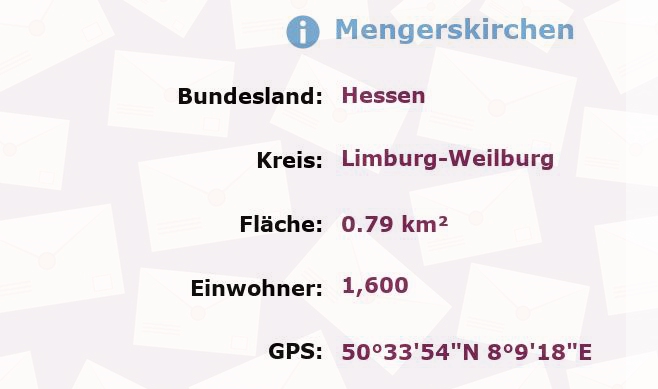 1 Postleitzahl in Mengerskirchen, Hessen