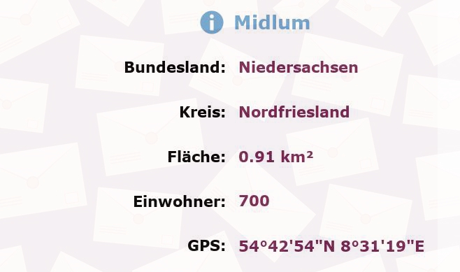 1 Postleitzahl in Midlum, Niedersachsen