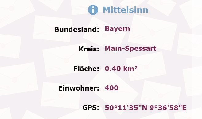 1 Postleitzahl in Mittelsinn, Bayern