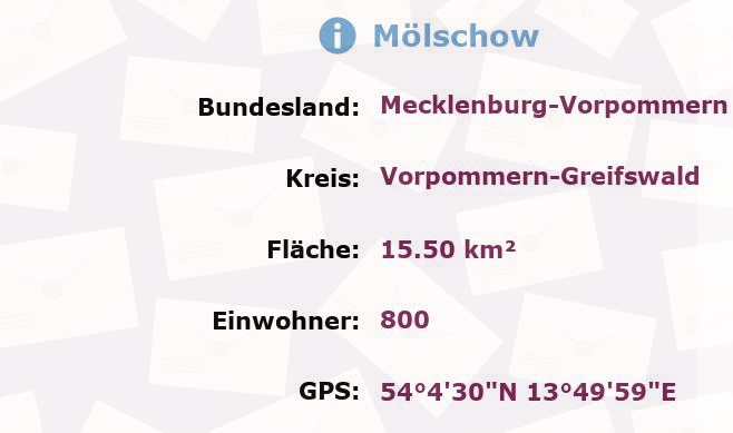 1 Postleitzahl in Mölschow, Mecklenburg-Vorpommern