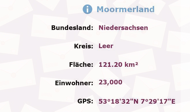 1 Postleitzahl in Moormerland, Niedersachsen