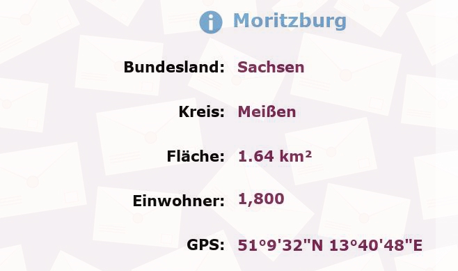 1 Postleitzahl in Moritzburg, Sachsen