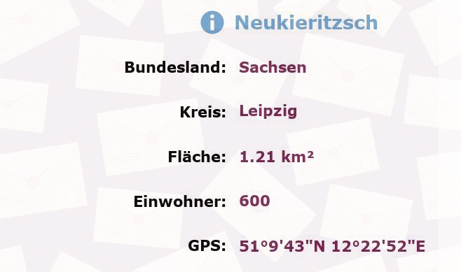 1 Postleitzahl in Neukieritzsch, Sachsen