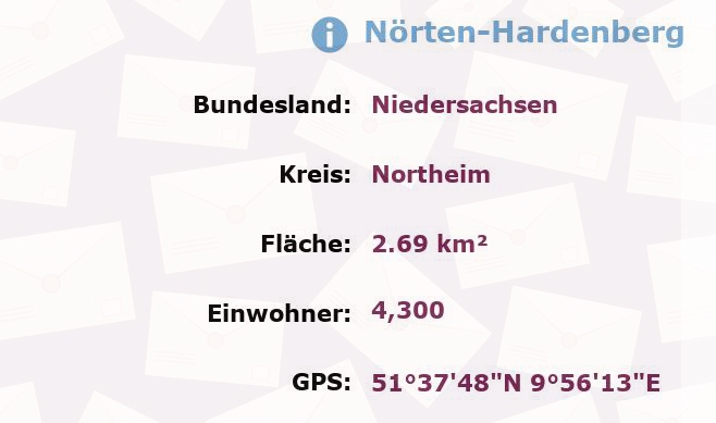 1 Postleitzahl in Nörten-Hardenberg, Niedersachsen