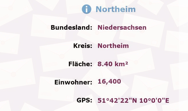 1 Postleitzahl in Northeim, Niedersachsen