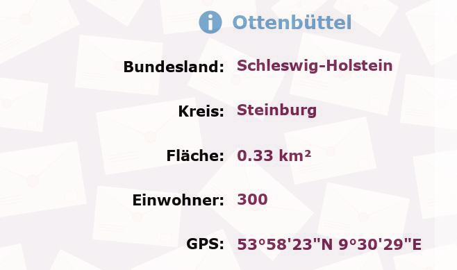 1 Postleitzahl in Ottenbüttel, Schleswig-Holstein