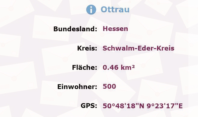 1 Postleitzahl in Ottrau, Hessen