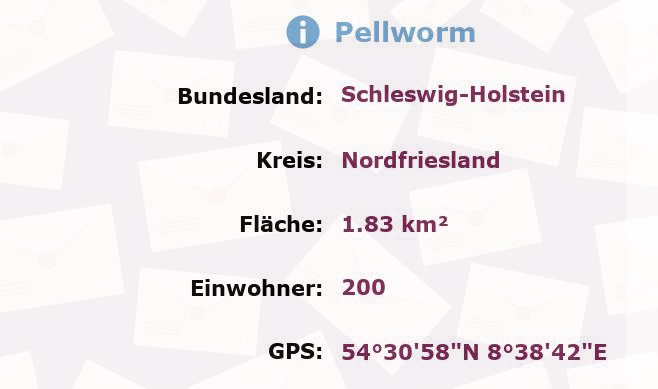 1 Postleitzahl in Pellworm, Schleswig-Holstein