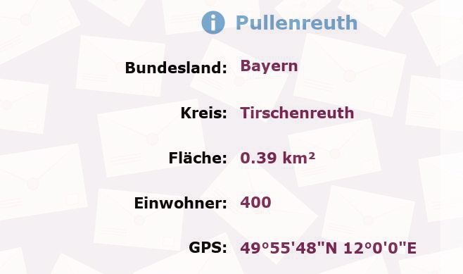 1 Postleitzahl in Pullenreuth, Bayern