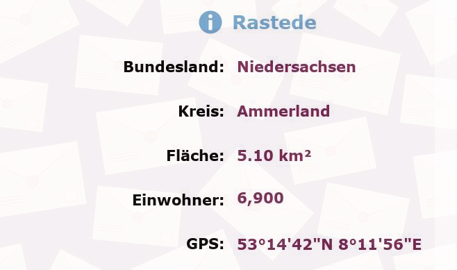 1 Postleitzahl in Rastede, Niedersachsen