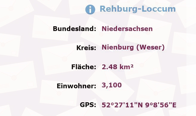 1 Postleitzahl in Rehburg-Loccum, Niedersachsen