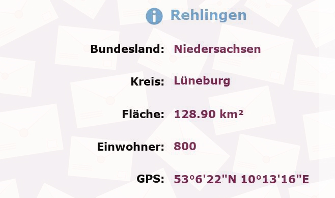 1 Postleitzahl in Rehlingen, Niedersachsen