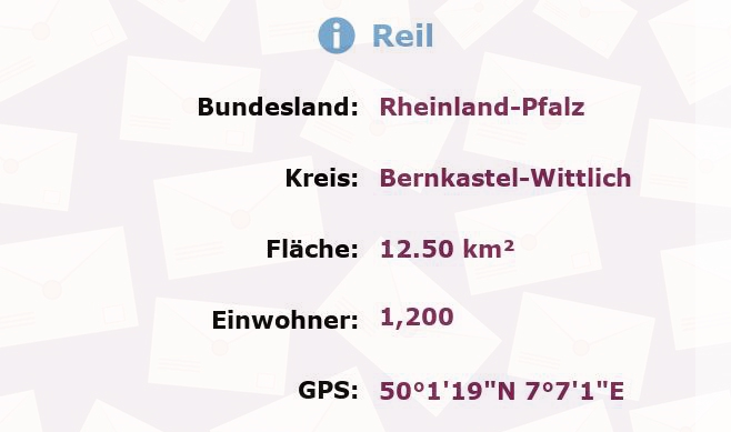 1 Postleitzahl in Reil, Rheinland-Pfalz