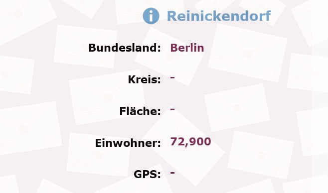 1 Postleitzahl in Reinickendorf , Berlin