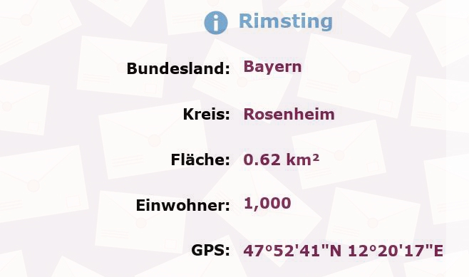 1 Postleitzahl in Rimsting, Bayern