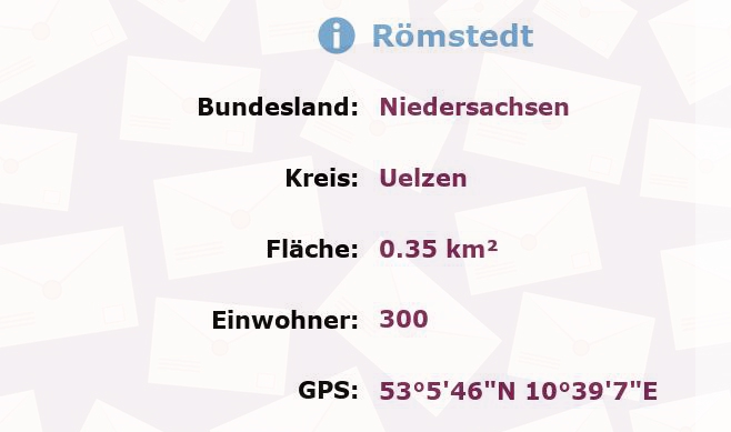 1 Postleitzahl in Römstedt, Niedersachsen