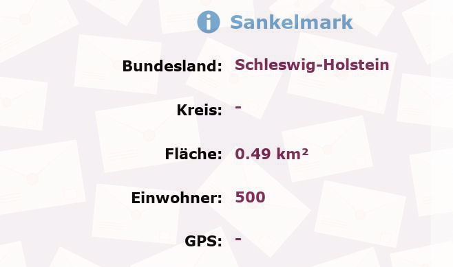 1 Postleitzahl in Sankelmark, Schleswig-Holstein