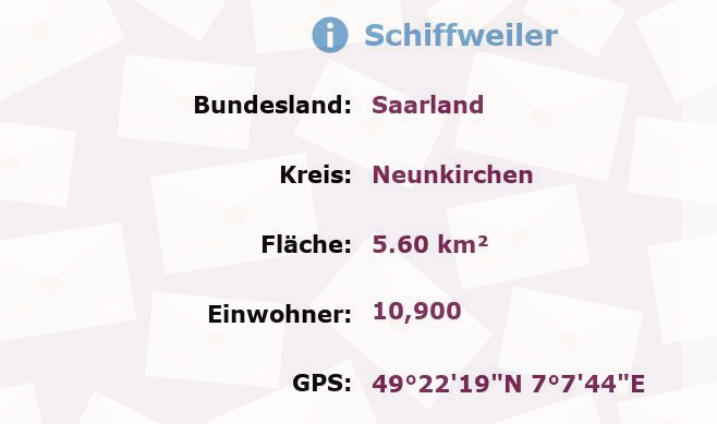 1 Postleitzahl in Schiffweiler, Saarland