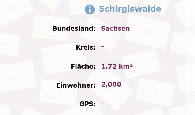 1 Postleitzahl in Schirgiswalde, Sachsen