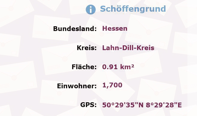 1 Postleitzahl in Schöffengrund, Hessen