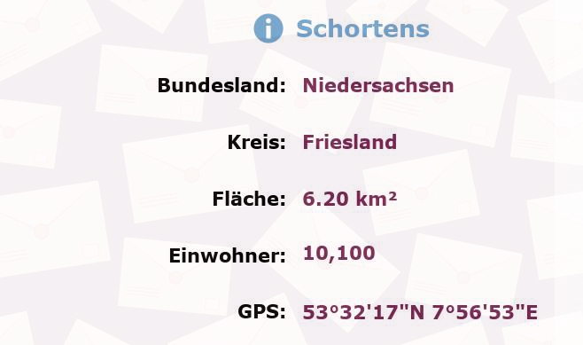 1 Postleitzahl in Schortens, Niedersachsen