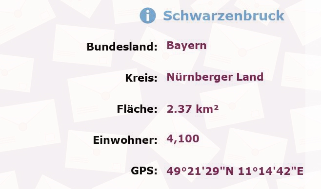 1 Postleitzahl in Schwarzenbruck, Bayern